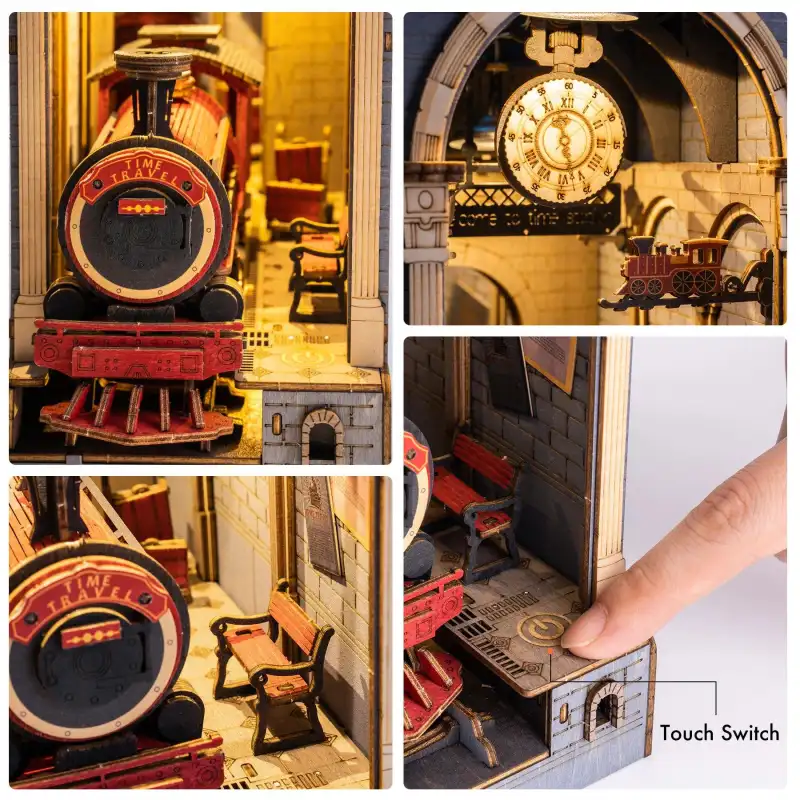 Book Nook La Machine a Remonter Le Temps ( Inspiré du Train de Jacobite ) - Image 5