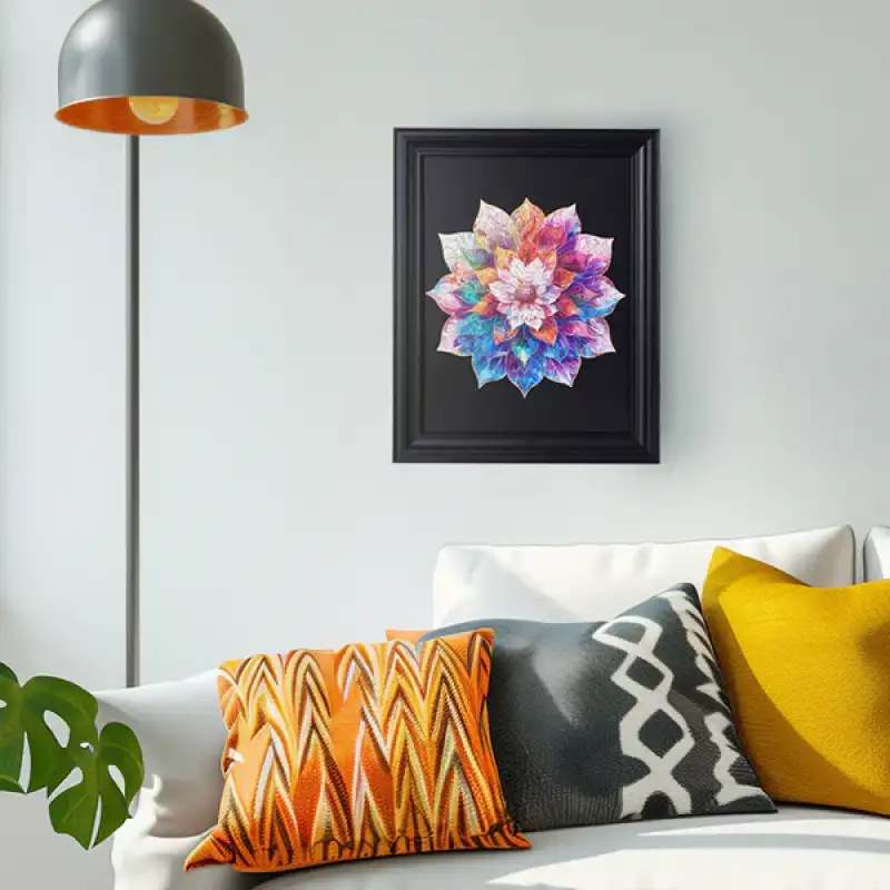 Jigsaw Puzzle Mystic Mandala Flower - Image 3