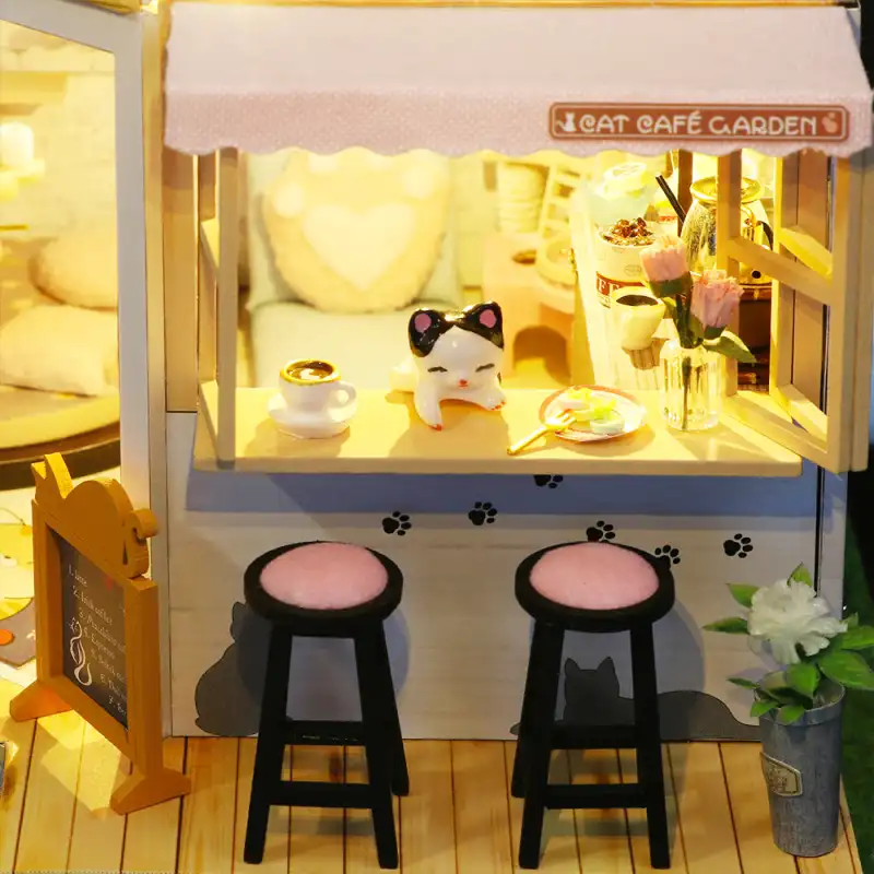 Maison Miniature Café des chats - Image 3