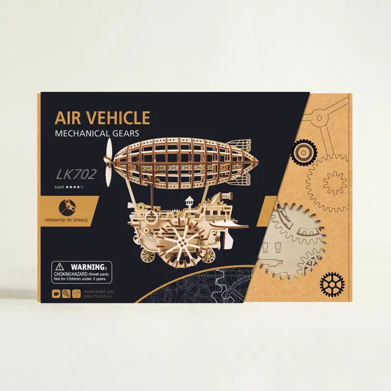 Puzzle 3D Bois Ballon Dirigeable - Image 4